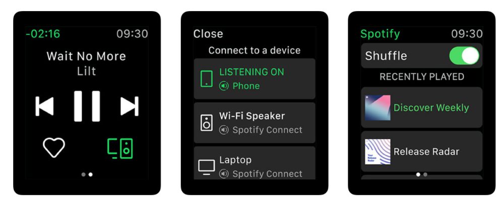 Spotify music on apple watch